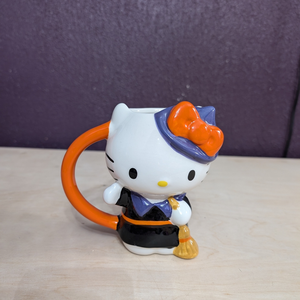 Hello Kitty Witch Mug with Orange Handle